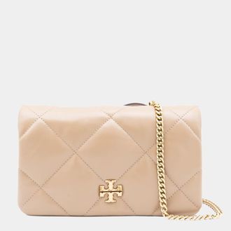 Tory Burch Light Stone Leather Shoulder Bag
