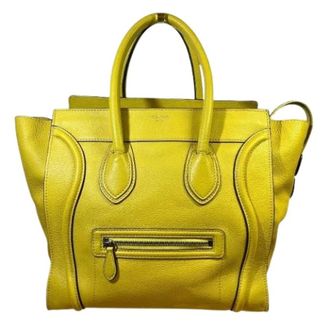 Celine Pre-owned Handbags, female, Yellow, Size: ONE SIZE Pre-owned Leather celine-bags