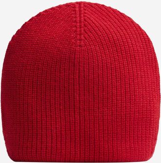 Patou Womens Stretch Wool Blend Beanie Red Hat