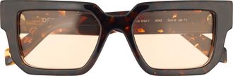 Off-white Silverstone 52mm Square Sunglasses in Havana Camel at Nordstrom Rack