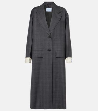 24AW new/PRADA タイディテールバージンウールコート Coat Gray 24AW new/PRADA タイディテールバージンウールコート Coat Gray