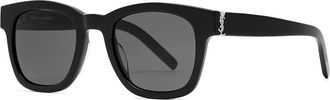 Saint Laurent Wayfarer-style Womens Designer Sunglasses - Black - One Size