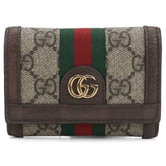 Gucci Gg Supreme Beige Gg Supreme Wallet (Tri-Fold) (Pre-Owned)