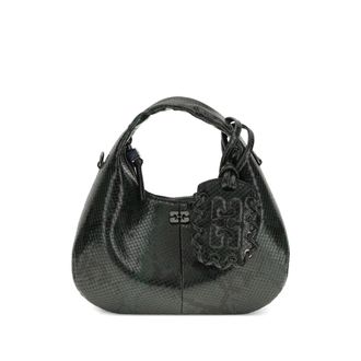 Ganni Mini Snake-effect Shoulder Bag