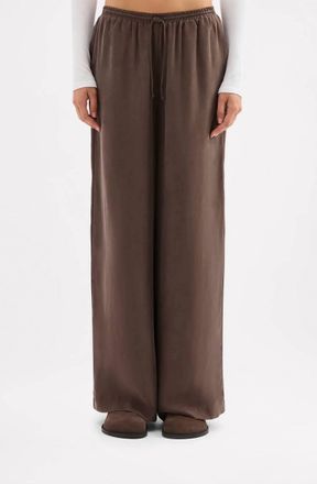 Nude Lucy Rika Cupro Pant In Walnut