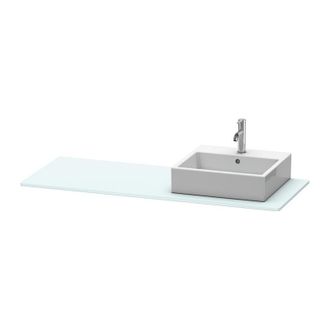 Duravit Consola Duravit Xsquare 060g, 1400x 550 Mm, 1 Recorte A La Derecha, Color (frente/cuerpo): Azul Claro Mate - Xs060gr0909