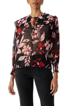 Sanctuary Winter Wish Blouse In Black