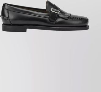 Sebago leather loafers and slippers buckle detail