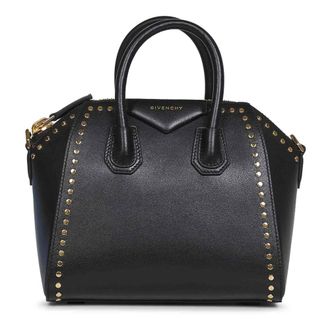 Givenchy Tassen, Dames, Zwart, ONE Size, Katoen, Mini Antigona Tas