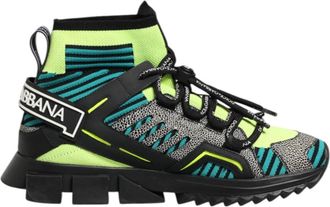 Dolce & Gabbana Multicolor Sorrento Socks Heren Sneakers Schoenen - Heren - Sneakers - Veelkleurig - 40 EU - Katoen - Schoenen