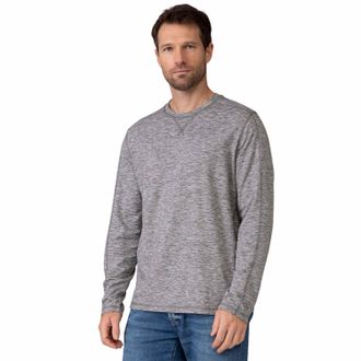 Free Country Mens FreeCycle Sueded Long Sleeve Crew Neck