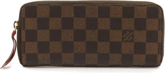Louis Vuitton Cerise Damier Canvas Pvc Damier Canvas Long Bill Wallet (Bi-Fold) (Pre-Owned)