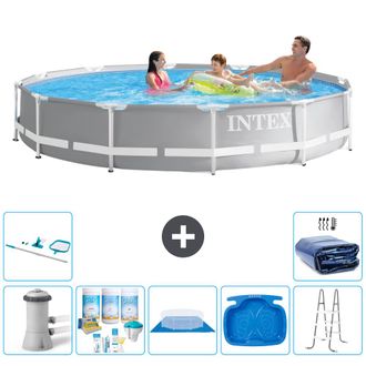 Intex Piscina Prism Frame Redonda - 366x76 Cm - 8-piezas S20575