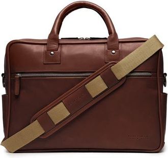 Korchmar Dylan Slim Leather Briefcase in Brown at Nordstrom
