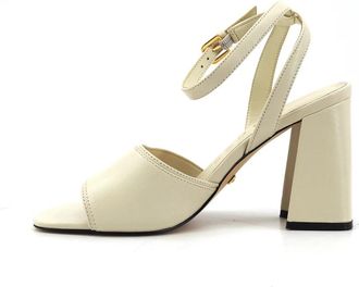 Guess Kernara Sandal - Dames - Sandalen met hakken - Wit - 36 EU - Leer - Schoenen