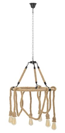 Mauro Ferretti L&aacute;mpara de metal y cuerda cm &oslash; 64x90