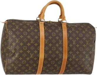 Louis Vuitton Pre-owned Weekend Bags, female, Brown, Size: ONE SIZE Pre-owned Weekend Bag