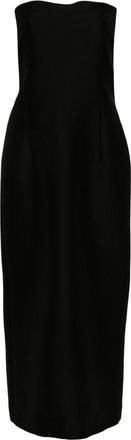 The Row Strapless Dress - Womens - Silk/Virgin Wool