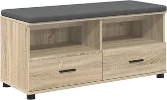 vidaXL Banco De Entrada Roble Sonoma 100 X 38 X 46 Cm Vidaxl