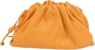 Bottega Veneta Pre-owned Clutches, female, Orange, Size: ONE SIZE Pre-owned Vintage Leather Shoulder Bag