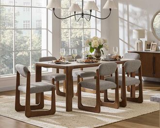 Castlery Arlen Sintered Stone Dining Table, 70.9, Durable, Sintered Stone for Multi Color