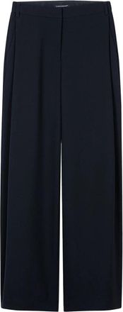 Luisa Cerano Pantaloni a gamba larga con pieghe - - Trousers - Donna - Blu - 2XL