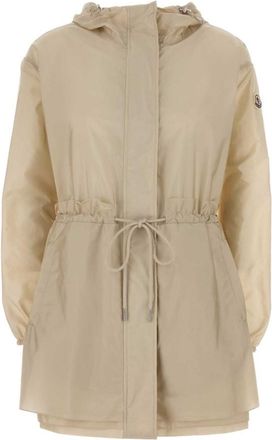 Moncler Beige Nylon Hood Jacket