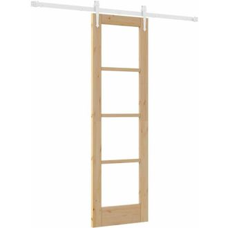 vidaXL Puerta Corredera Natural 61 X 198,5 Cm Vidaxl