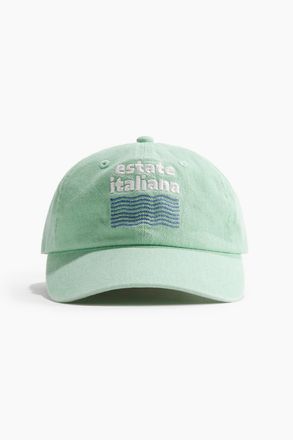 H&M Cap aus Baumwolltwill - Green