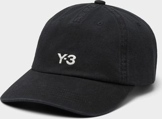 Yohji Yamamoto Mens Embroidered Y-3 baseball cap