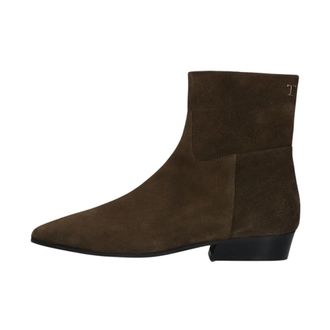 Toral Shoes Belinda Enkellaars - Dames - Schoenen - Bruin - Maat: 37 EU Leer