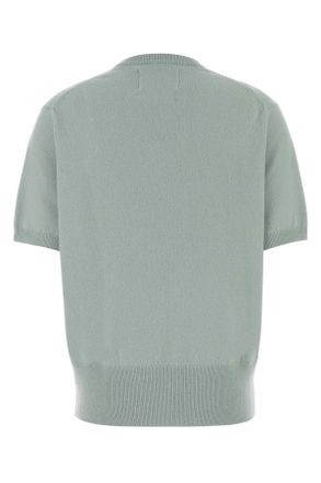 Extreme Cashmere Womens Pastel Light Blue Stretch Cashmere Blend N&acirc;&deg;490 Sweater Glass Maglieria