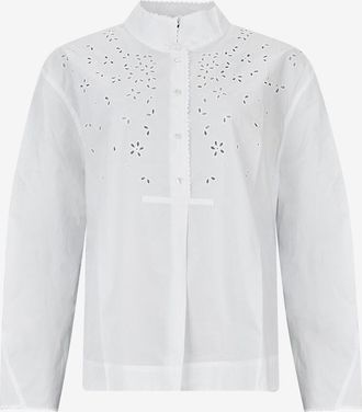 SOEUR Bluse aus Popeline mit Lochstickereien Greece