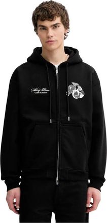 Filling Pieces Zip Hoodie Bouquet - Heren - Vesten met rits - Zwart - S - Katoen - Hoodies & sweatvesten