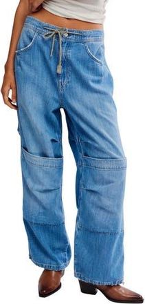 Free People Logan Drawstring Cargo Jeans in Harper at Nordstrom Rack, Size X-Large