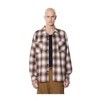 Taikan Zwaar Flanellen Overhemd - Heren - Casual Overhemden - Bruin - XL - Polyester - Overhemden