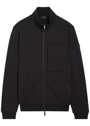 Moncler Embossed-logo Cotton Jacket - Black - XL