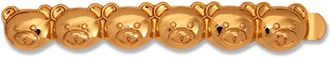 Moschino Accessoires, Dames, Geel, ONE Size, Hair Clip Bear