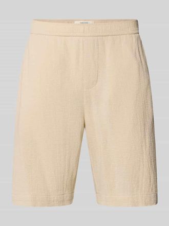 Selected Regular Fit Sweatshorts aus reiner Baumwolle Modell REGCAL in Beige, Gr&ouml;&szlig;e XXL