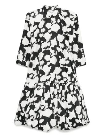 Comme Des Gar&ccedil;ons graphic-printed dress - Black
