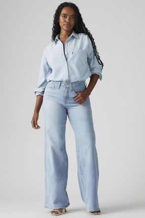 Levi's Vaqueros 318 Shaping Wide Leg - Mujer - 25X30 - Lavado claro / Tall Glass Of Water