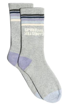 Spiritual Gangster Aura Crew Socks in Heather Grey at Nordstrom
