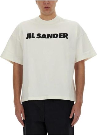Jil Sander T-shirts - Heren - T-shirts - Wit - XL - Katoen - Tops
