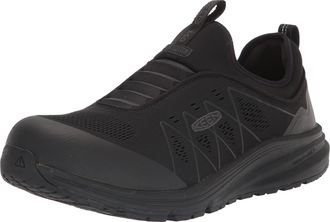 Keen Mens Vista Energy Shift Low Composite Toe ESD Slip on Industrial Work Sneakers, Black/Black, 6.5 UK