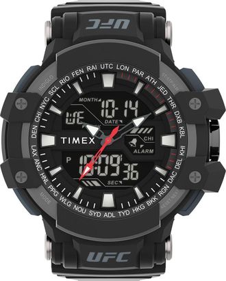 Timex Zwarte Rubber Digitale Horloge