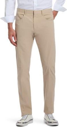 Robert Graham Rayburn Jacquard Straight Leg Pants in Tan at Nordstrom Rack, Size 30