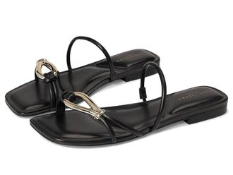 Marc Fisher Mazza Womens Dress Sandals Black Leather : 7.5 M