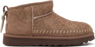 UGG suede stitched-detail boots - women - Polyethylene vinyl acetate (PEVA)/Suede/Sheep Skin/Shearling/Recycled Polyester - 11 - Brown
