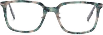 Ermenegildo Zegna Occhiali con effetto tartarugato - Verde