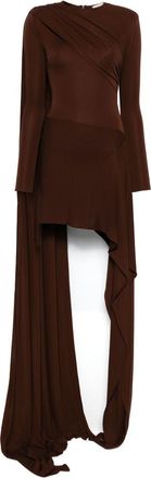 New Arrivals Draped Cape Dress - Womens - Polyester/Spandex/Elastane